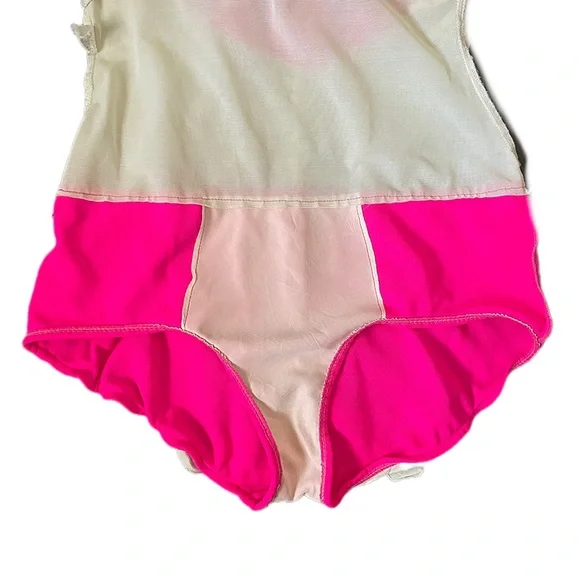 Vintage Catalina 70’s Bombshell MCM Mod Women’s One-Piece Bathing Suit Hot Pink - Picture 13 of 17